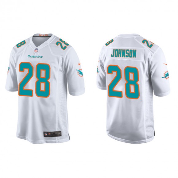 Duke Johnson Jersey Dolphins White Game