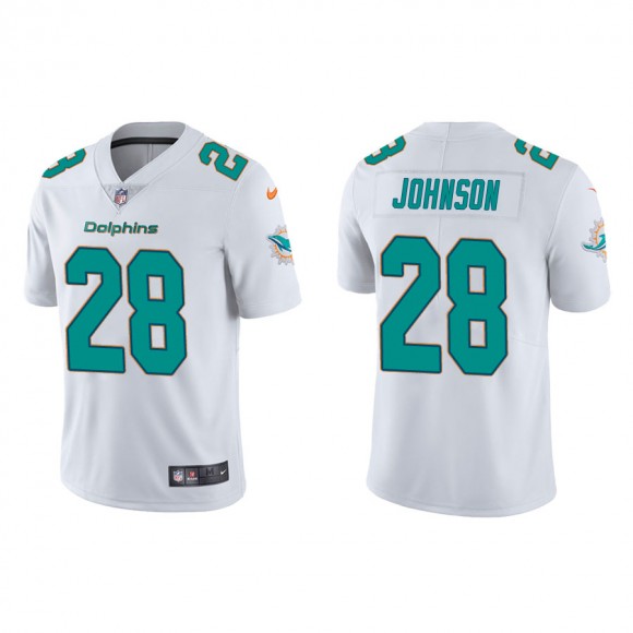 Duke Johnson Jersey Dolphins White Vapor Limited