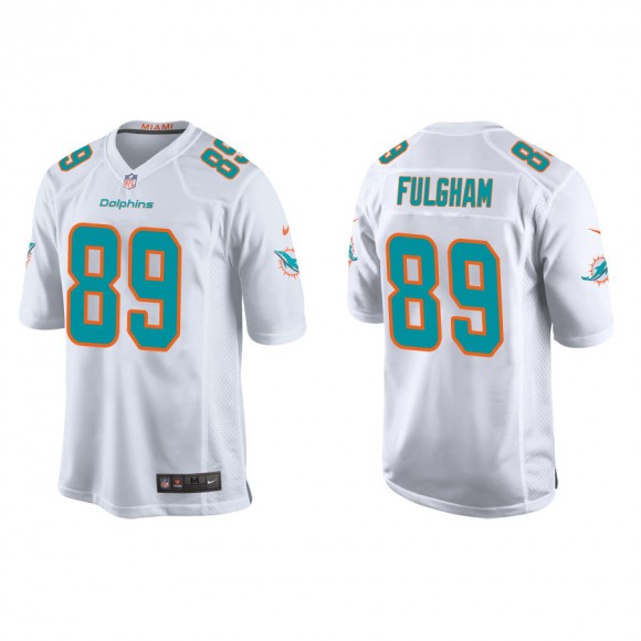 Travis Fulgham Jersey Dolphins White Game