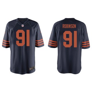 Men's Bears Dominique Robinson Navy Throwback Game Jersey