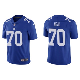 Men's Giants Evan Neal Blue 2022 NFL Draft Vapor Limited Jersey
