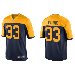 Packers Evan Williams Navy Throwback Game Jersey