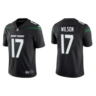 Men's Jets Garrett Wilson Black 2022 NFL Draft Vapor Limited Jersey
