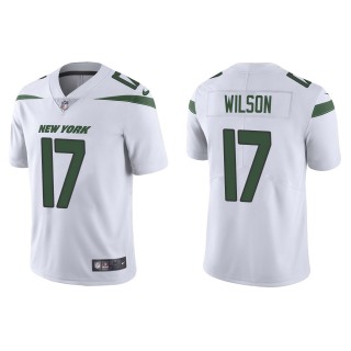 Men's Jets Garrett Wilson White 2022 NFL Draft Vapor Limited Jersey