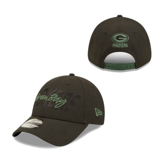 Green Bay Packers Black 2022 NFL Draft 9FORTY Adjustable Hat