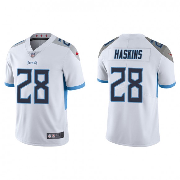 Men's Titans Hassan Haskins White Vapor Limited Jersey