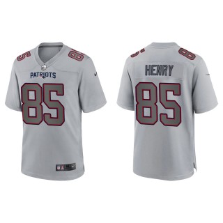 Men's Hunter Henry New England Patriots Gray Atmosphere Fashion Game Jersey