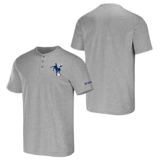 Men's Indianapolis Colts NFL x Darius Rucker Collection by Fanatics Heather Gray Henley T-Shirt