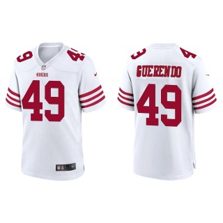 49ers Isaac Guerendo White Game Jersey