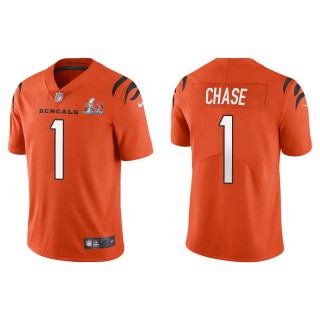 Super Bowl LVI Ja'Marr Chase Bengals Orange Vapor Limited Jersey