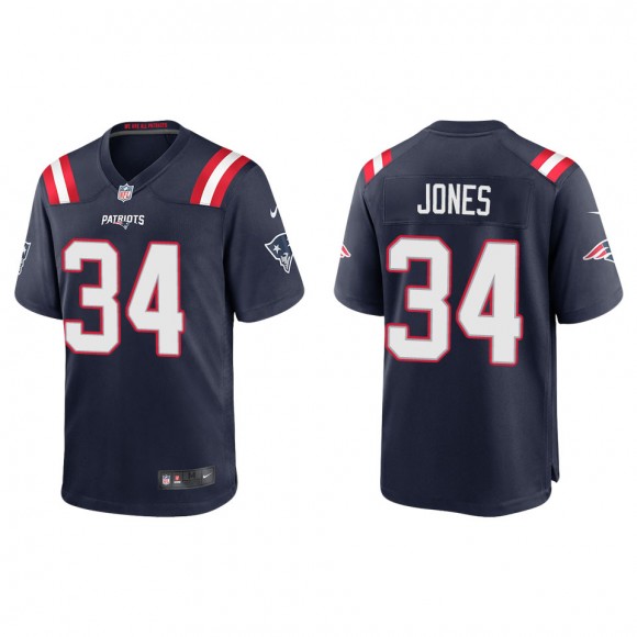 Men's New England Patriots Jack Jones Navy Game Jersey