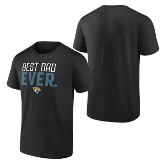 Men's Jacksonville Jaguars Fanatics Branded Black Best Dad Ever Team T-Shirt