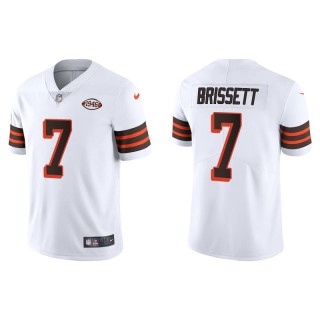 Men's Browns Jacoby Brissett White 1946 Collection Limited Jersey