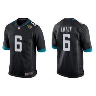 Men's Jaguars Jake Luton Black Game Jersey