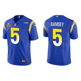 Super Bowl LVI Jalen Ramsey Rams Royal Vapor Limited Jersey