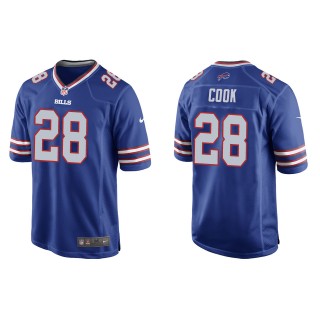 Men's Bills James Cook Royal 2022 NFL Draft Game Jersey