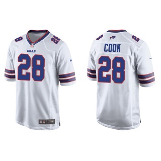Men's Bills James Cook White 2022 NFL Draft Game Jersey