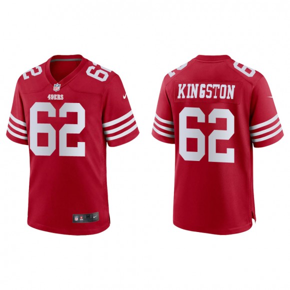 49ers Jarrett Kingston Scarlet Game Jersey