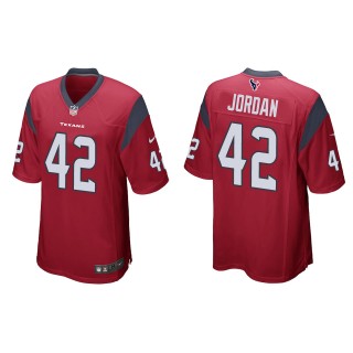 Texans Jawhar Jordan Red Game Jersey