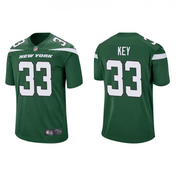 Jets Jaylen Key Green Game Jersey