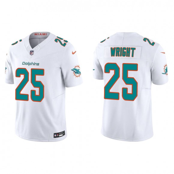 Dolphins Jaylen Wright White Vapor F.U.S.E. Limited Jersey