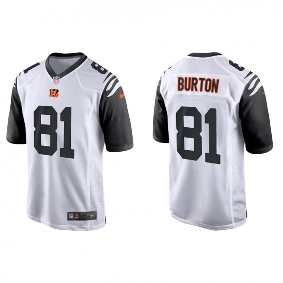 Bengals Jermaine Burton White Alternate Game Jersey