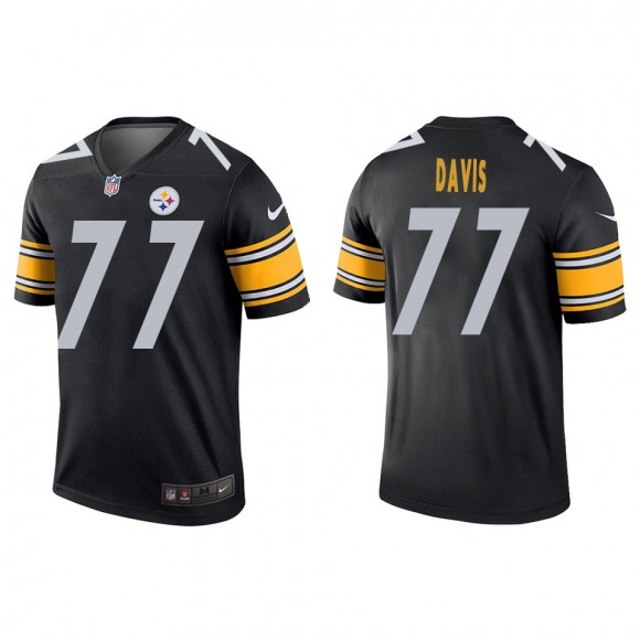 Men's Pittsburgh Steelers Jesse Davis Black Legend Jersey