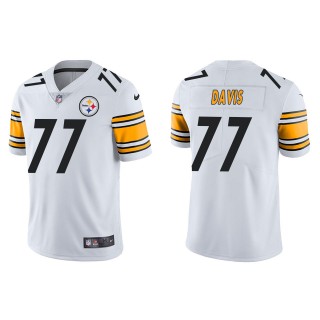 Men's Pittsburgh Steelers Jesse Davis White Vapor Limited Jersey