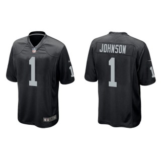 Men's Las Vegas Raiders Johnson Black Game Jersey