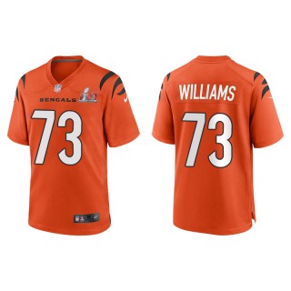 Super Bowl LVI Jonah Williams Bengals Orange Game Jersey