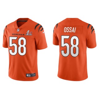 Super Bowl LVI Joseph Ossai Bengals Orange Vapor Limited Jersey