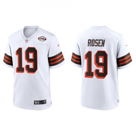 Men's Cleveland Browns Josh Rosen White 1946 Collection Game Jersey