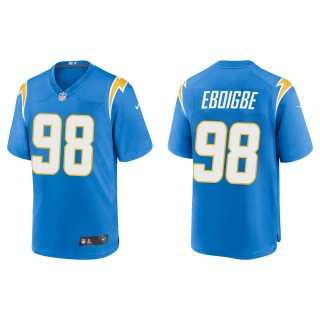 Chargers Justin Eboigbe Powder Blue Game Jersey