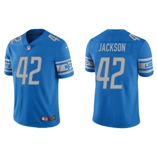 Men's Detroit Lions Justin Jackson Light Blue Vapor Limited Jersey