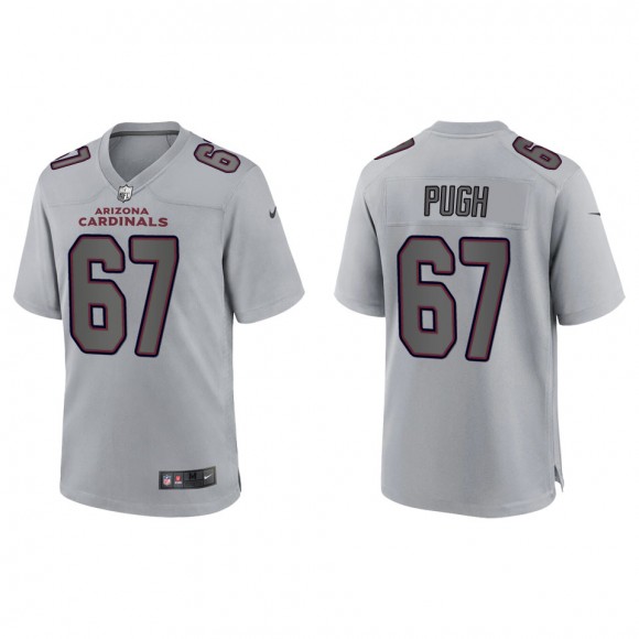 Men's Justin Pugh Arizona Cardinals Gray Atmosphere Fashion Game Jersey