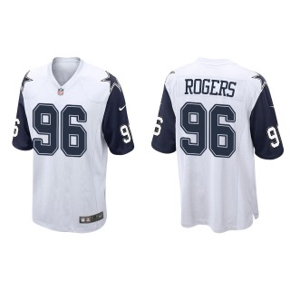 Cowboys Justin Rogers White Alternate Game Jersey
