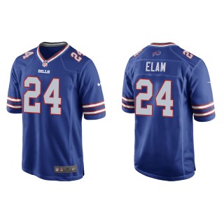 Men's Bills Kaiir Elam Royal 2022 NFL Draft Game Jersey