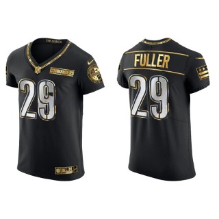 Kendall Fuller Commanders Golden Edition Elite Men's Black Jersey