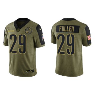 Kendall Fuller Commanders Salute to Service Limited Men's Olive Jersey