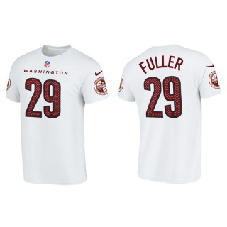 Kendall Fuller Commanders Name & Number  Men's White T-Shirt