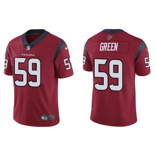 Men's Texans Kenyon Green Red 2022 NFL Draft Vapor Limited Jersey