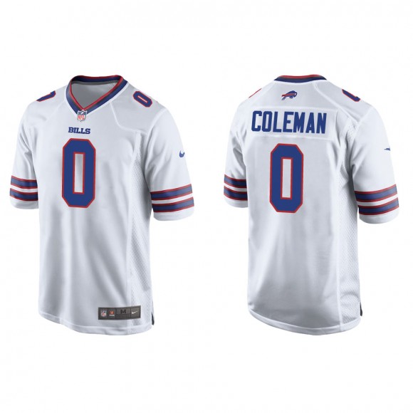 Bills Keon Coleman White Game Jersey