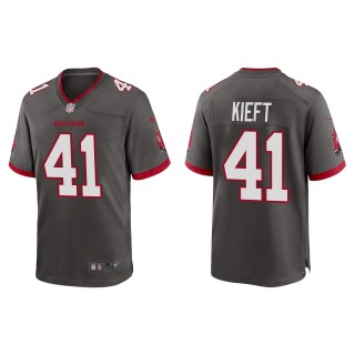 Men's Buccaneers Ko Kieft Pewter 2022 NFL Draft Alternate Game Jersey