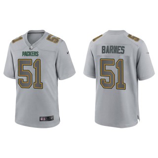 Men's Krys Barnes Green Bay Packers Gray Atmosphere Fashion Game Jersey