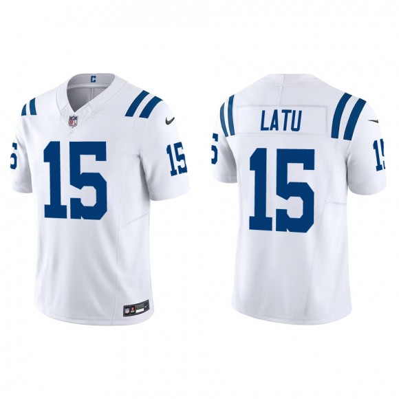 Colts Laiatu Latu White Vapor F.U.S.E. Limited Jersey