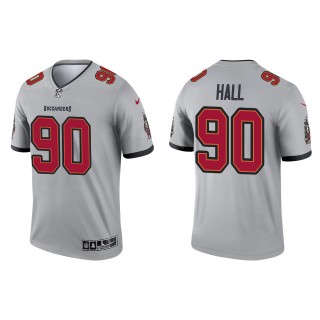 Men's Buccaneers Logan Hall Gray 2022 NFL Draft Inverted Legend Jersey