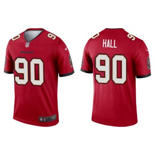 Men's Buccaneers Logan Hall Red 2022 NFL Draft Legend Jersey