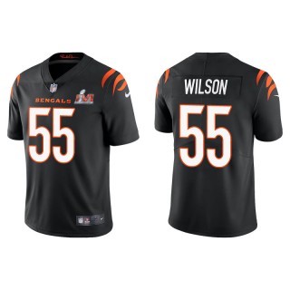 Super Bowl LVI Logan Wilson Bengals Black Vapor Limited Jersey
