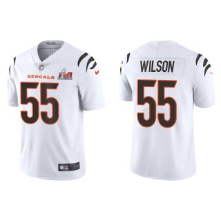 Super Bowl LVI Logan Wilson Bengals White Vapor Limited Jersey