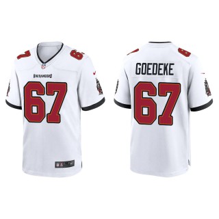 Men's Buccaneers Luke Goedeke White 2022 NFL Draft Game Jersey